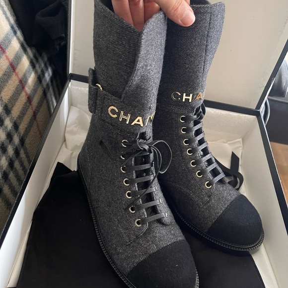 Chanel Bootcamp Boots 37.5 - Picture 5 of 13